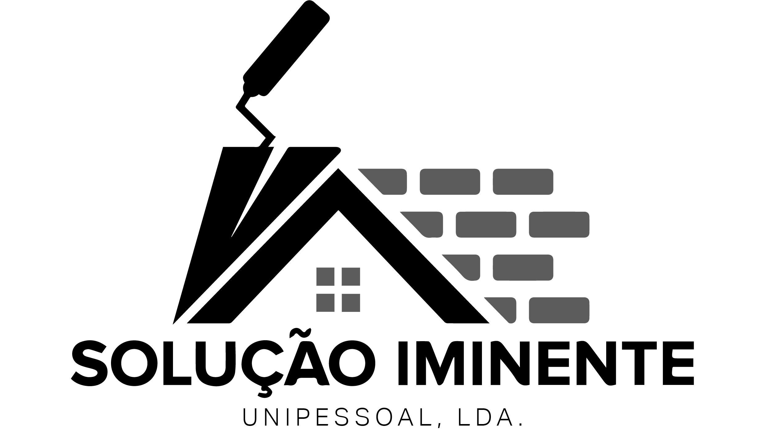 Home logo solução iminente bw